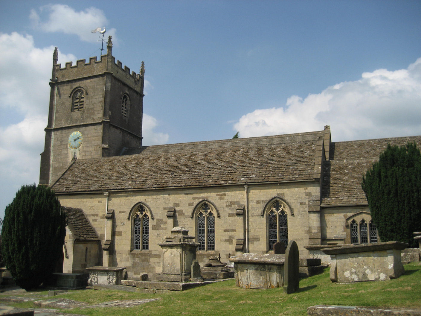 Cut Mark: Rodborough, Church of St Mary Magdalene - Bench Mark Database